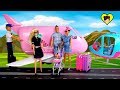 Familia LOL Jet Set Qt  - Bebé LOL Surprise y Mama Barbie Viajan en Avion