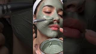 Writing Smooth strokes,calm vibes,and pure relaxation.🌿 This face mask ASMR is your moment of peace.