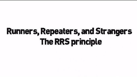 Lean Manufacturing Terms - Runners, Repeaters, Strangers
