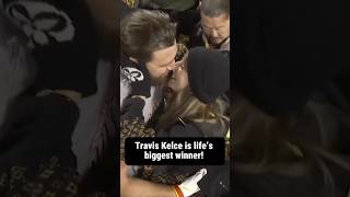 Taylor Swift And Travis Kelce Kiss On The Field