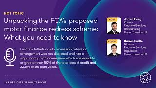 Unpacking The Fcas Proposed Motor Finance Redress Scheme What You Need To Know