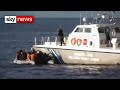 Greek coastguard filmed stopping migrants coming ashore