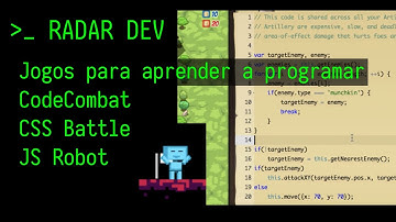 Jogos para aprender a programar | CodeCombat | CSS Battle | JS Robot