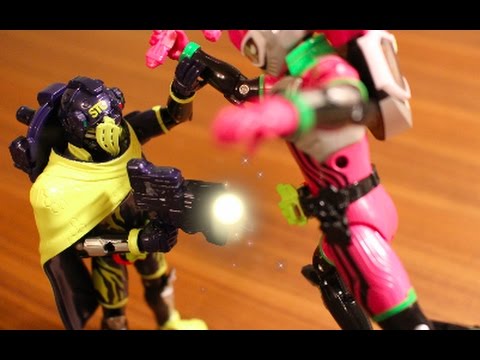 masked rider saban LVUR03 仮面ライダースナイプ シューティングゲーマーに変身!仮面ライダーエグゼイド ストップモーション kamen rider ex-aid stop motion