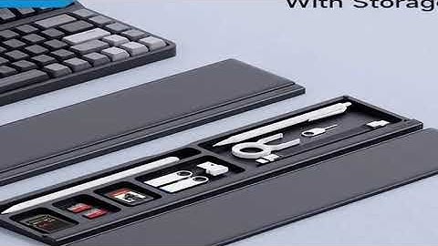 Hagibis Keyboard Wrist Rest Pad Ergonomic Soft Memory Foam Support Desktop Storage Box Easy Typing P