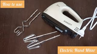 How to use Electric Hand Mixer for whipping , kneading,  mixing etc. #electrichandmixer