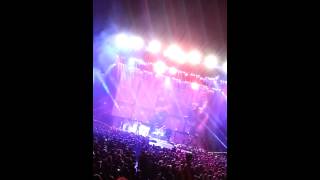 Johnny Depp with Aerosmith at LA Staples Center