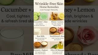 Anti Aging Secret 😱 Wrinkle Free Skin at Home | Beauty Hack#wrinkle free skin#beautiful #beauty