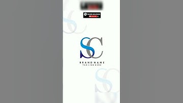 SC logo design in coreldraw | professional logo #coreldraw #shorts #logodesign