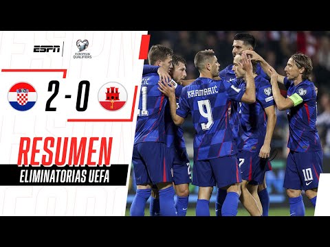 CROACIA GANÓ Y PUSO UN PIE Y MEDIO EN EL MUNDIAL | Croacia 2-0 Gibraltar | RESUMEN