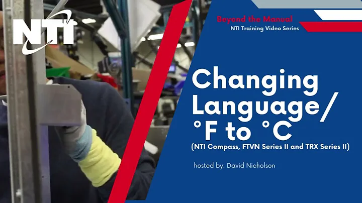 NTI Boilers - Changing Languages in the Display TRX, FTVN, NTI Compass, GF150