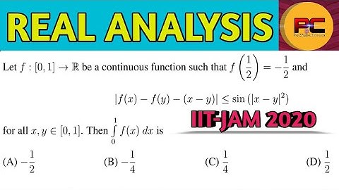 IIT JAM 2020 Real Analysis Solution||CSIR-NET||GATE||SET||NBHM||TIFR||M.Sc. ENTRANCE
