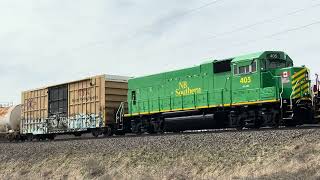 3/24/26 CN Train 396 with NBSR 405 in Tow 