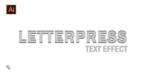 how to create letterpress effect in illustrator