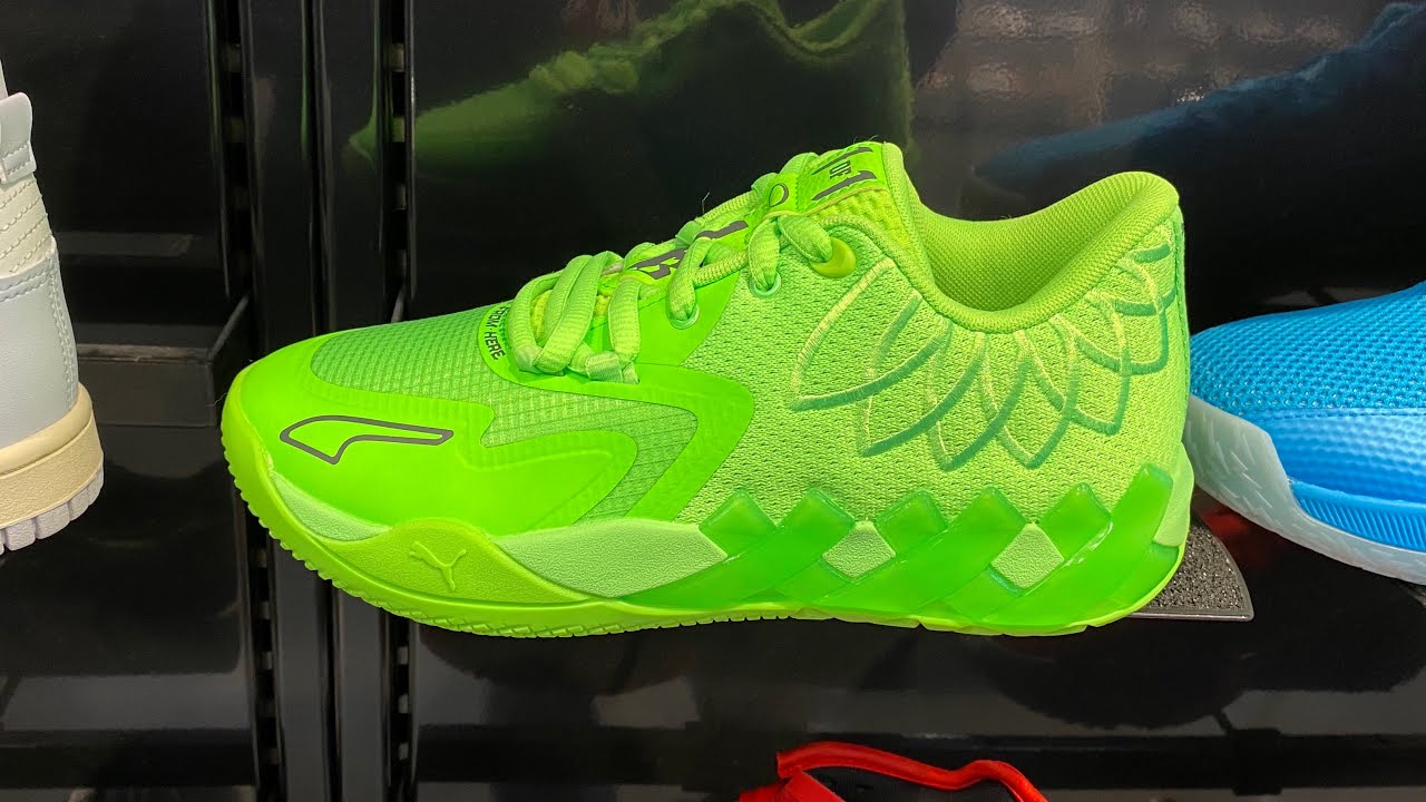Puma LaMelo Ball MB.01 Low GS (Green Gecko/Castlerock) - Style Number