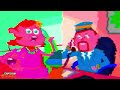 Five Little Monkeys 🎵 | Repetitive Music Loop | Colorful Sensory Animation