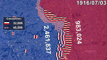 Battle of Somme 40 seconds using Google Earth