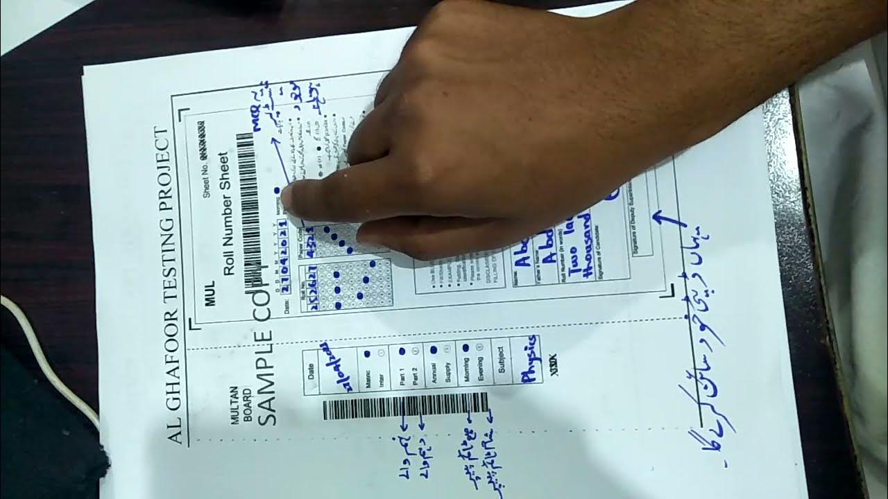How To Solve Bubble Sheet