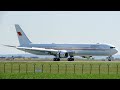 Bahrain Royal Flight Boeing 767-4FS(ER) (A9C-HMH) Landing At Belgrade Airport With ATC