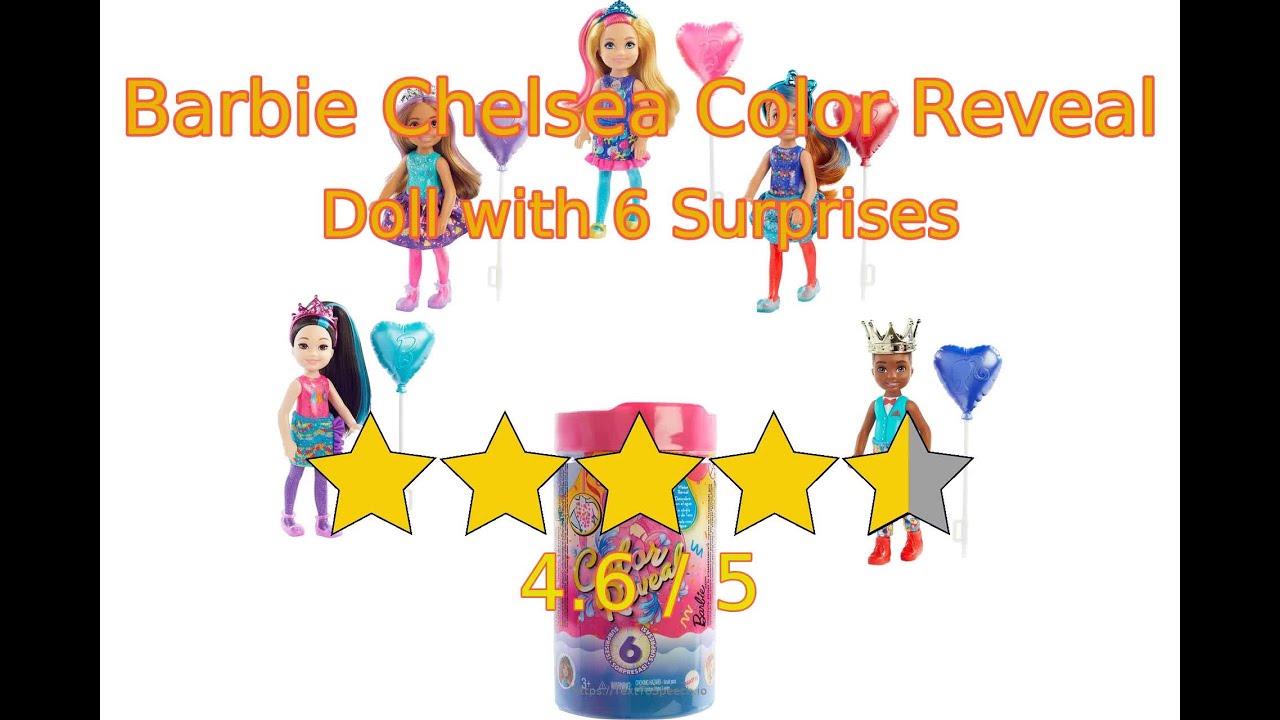 Barbie Coffret Poupée Mannequin Chelsea Cutie Reveal Série T-Shirt Barbie Coffret Poupée Mannequin Chelsea Cutie Reveal Série T-Shirt