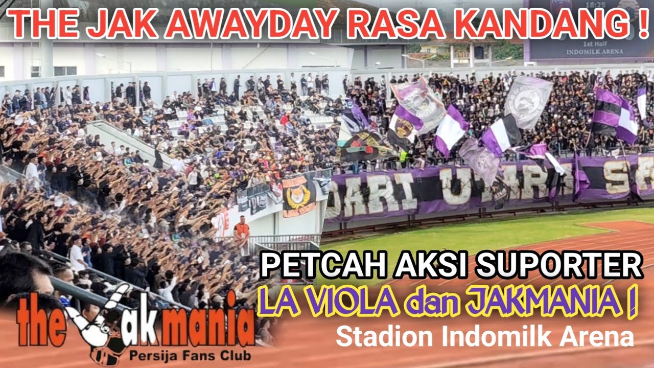 Aksi Suporter LA Viola dan The Jakmania Petcah! Jakmania Away day Rasa Kandang!? 