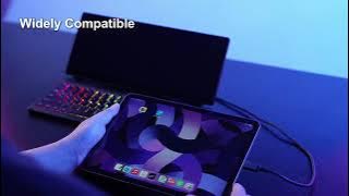 KeyGo: Ultra-Slim Folding Keyboard with Smart Touch Screen