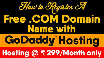 GoDaddy Free Domain and Hosting | How to Get Free Domain Name with GoDaddy Hosting? | Hindi