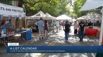 A-List Calendar: A look at several events happening across the region this weekend