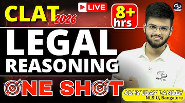 CLAT Legal Reasoning One Shot | CLAT 2025 Exam Preparation | Abhyuday Pandey