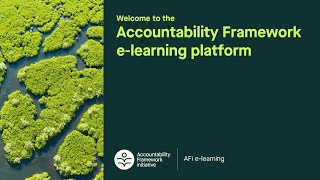 Introduction to the AFi and the Accountability Framework