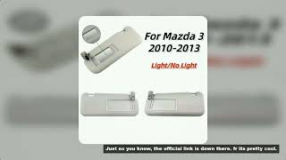 For Mazda 3 2010 2011 2012 2013 Car Sun Visor Driver Passenger Side Sunshade Board Sun Shade Replace