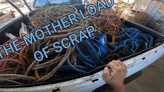 scrapping a camper trailer and clearing a property of scrap