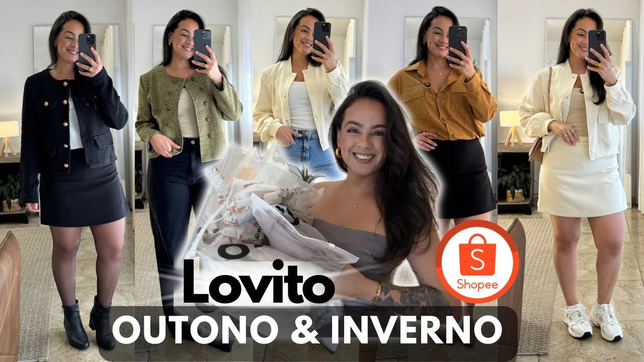 COMPRINHAS SHOPEE OUTONO INVERNO LOVITO | BLAZER, JAQUETA, CASAQUINHOS… ROUPAS SHOPEE | LOOKS SHOPEE