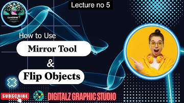 How to use Mirror Horizontally and Vertically in CorelDraw | How to use Flips objects | in Urdu