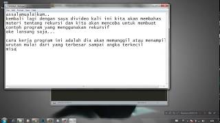 Aplikasi Sederhana Rekursif menggunakan bahasa C