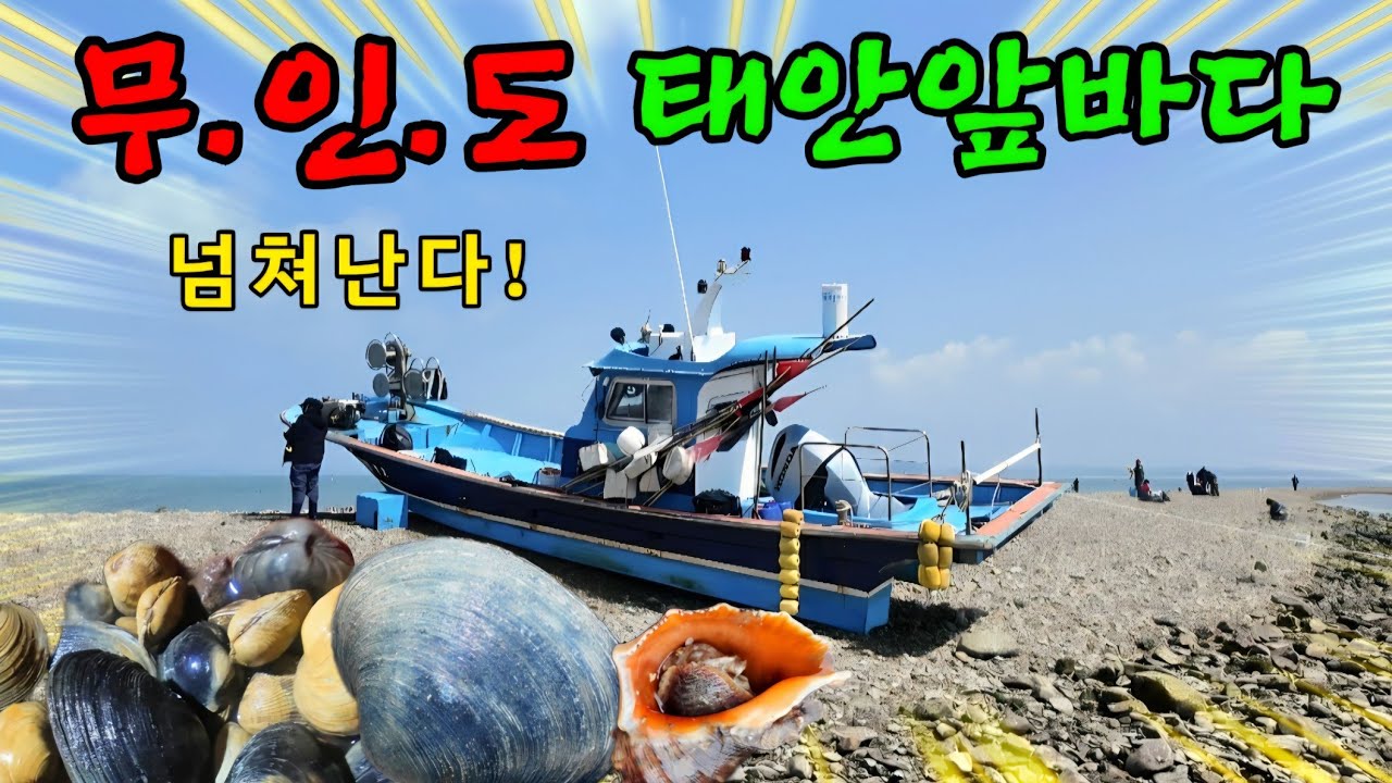 감춰진 무인도 해변 잔뜩 무겁게 들고 나온다