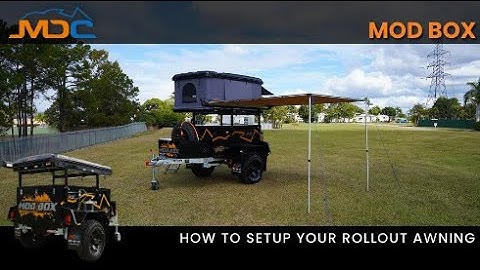 How to: Setup Awning MDC MOD BOX Camper Trailer