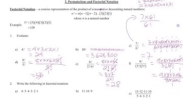 2  Permutations and Factorial Notation