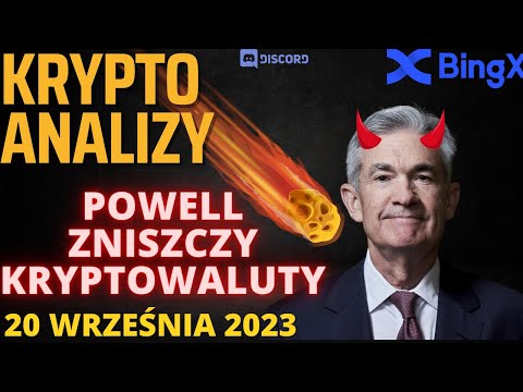 Krypto Analiza 20.09.2023 DZISIAJ FED/ BTC/DXY/ETH/XRP/INJ/CHZ/RUNE/DJI/NASDAQ/ZŁOTO/ROPA/NIKIEL