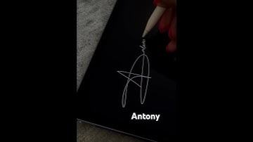 Signature Style “Antony”🩷🖊️Comment your name!