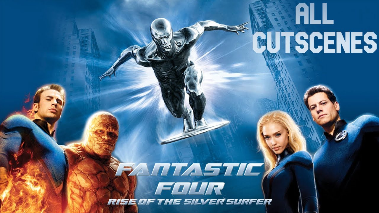 Фантастическая четвёрка: Вторжение Серебряного Сёрфера — все сцены [HD] (Xbox 360, PS3)