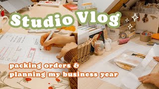 Small Business Studio Vlog 30 ✿ Packing Orders & Planning my Business Year