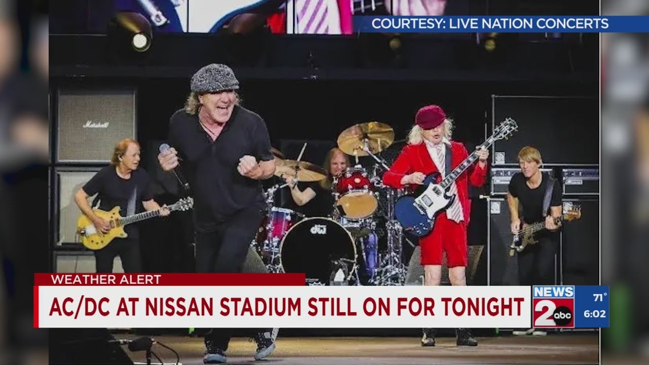AC/DC concert at Nissan Stadium still scheduled to take place - YouTube