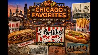 Portillo's Chicago Hot Dog Tour 🌭 | Chicago Style Hot Dogs, Italian Beef & Riverview History