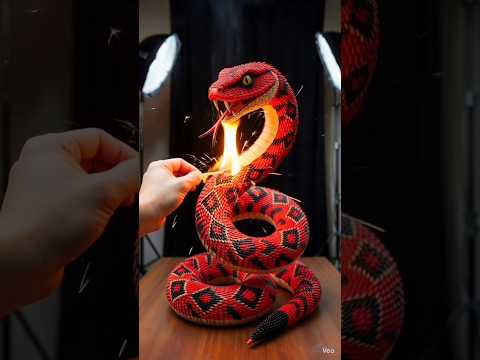 This Rhino 🦏 and Snake 🐍 Is Made of 10,000+ Matchsticks…😱 Let's Burn It!