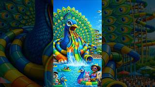 Evolution 🧬#An evening in funny waterpark 💦 😂#america #funny #barbie #amercia #peacock #lion #love