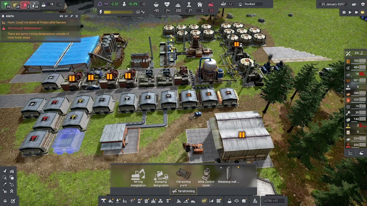 Capt Of Industry Realism Pt20:  AFK Waste Recycling ASAP ... Makin Construction Mats