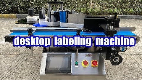 Automatic desktop labeling machine丨Affordable round bottle labeling machine for small business