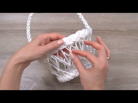 DIY 🎁Пока делала подарок, научилась плести ручку для корзинки