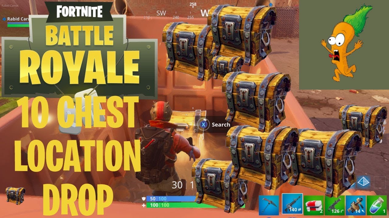 10 CHEST DROP SPOT! Fortnite Best Drop Spot Secret YouTube